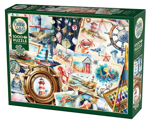 Cobble Hill - Seashore Sketchbook (1000-Piece Puzzle) - Limolin 