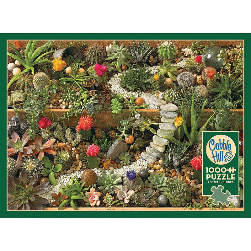 Cobble Hill - Succulent Garden (1000-Piece Puzzle) - Limolin 