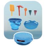 Compact Toys - 7-In-1 Sand Toys Set (Blue) - Limolin 