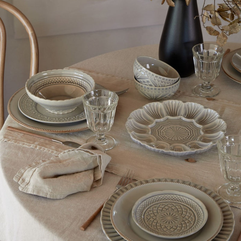 Costa Nova - Cristal Grey Bread plate - Limolin 