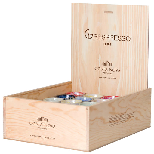 Costa Nova - Grespresso Wooden display box 24 lungo cups asst"d - Limolin 