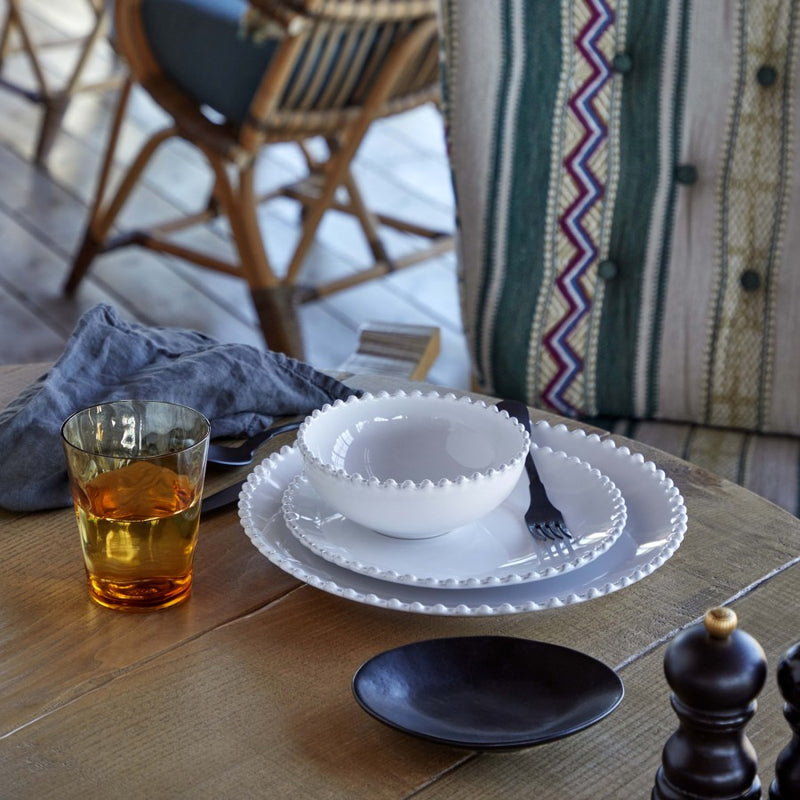 Costa Nova - Pearl White Low bowl - Limolin 