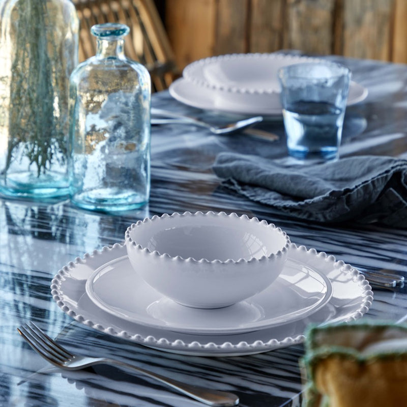 Costa Nova - Pearl White Low bowl - Limolin 