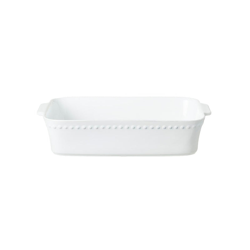 Costa Nova - Pearl White Rect. baker large - Limolin 