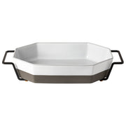 Costa Nova - Plano White Oct. baker w/ metallic holder - Limolin 