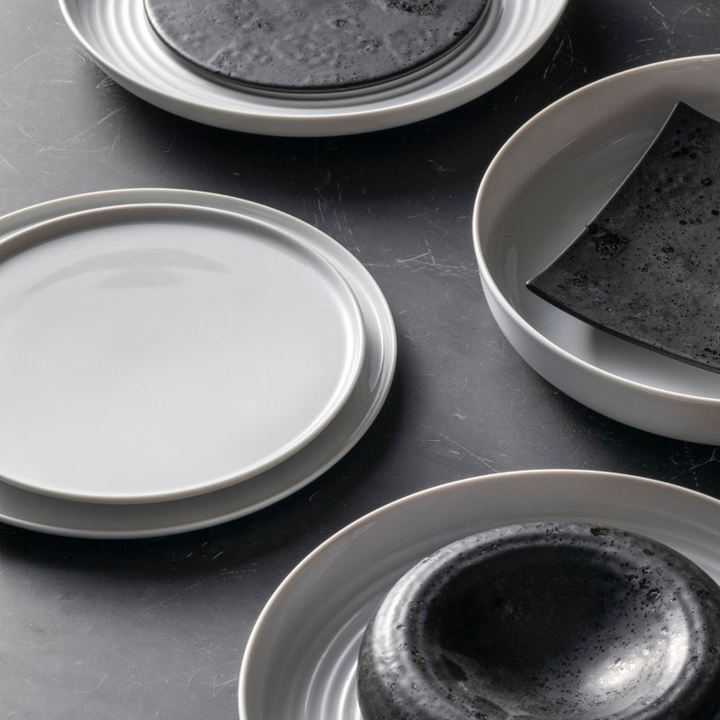 Costa Nova - Resonance White Porcelain Salad/Dessert Plate - Limolin 
