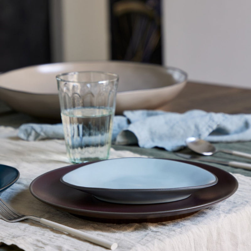 Costa Nova - Stacked Organic Oval Bread/app plate - Limolin 