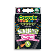 Crayola - Bold & Bright Construction Paper Crayons, 8 Count - Limolin 