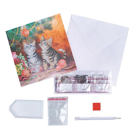 Crystal Art - CA Card Kit: Winter Donkeys - Limolin 