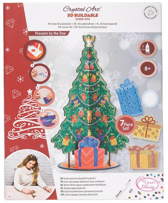 Crystal Art - CA Deco Kit: Wooden Xmas Tree - Limolin 