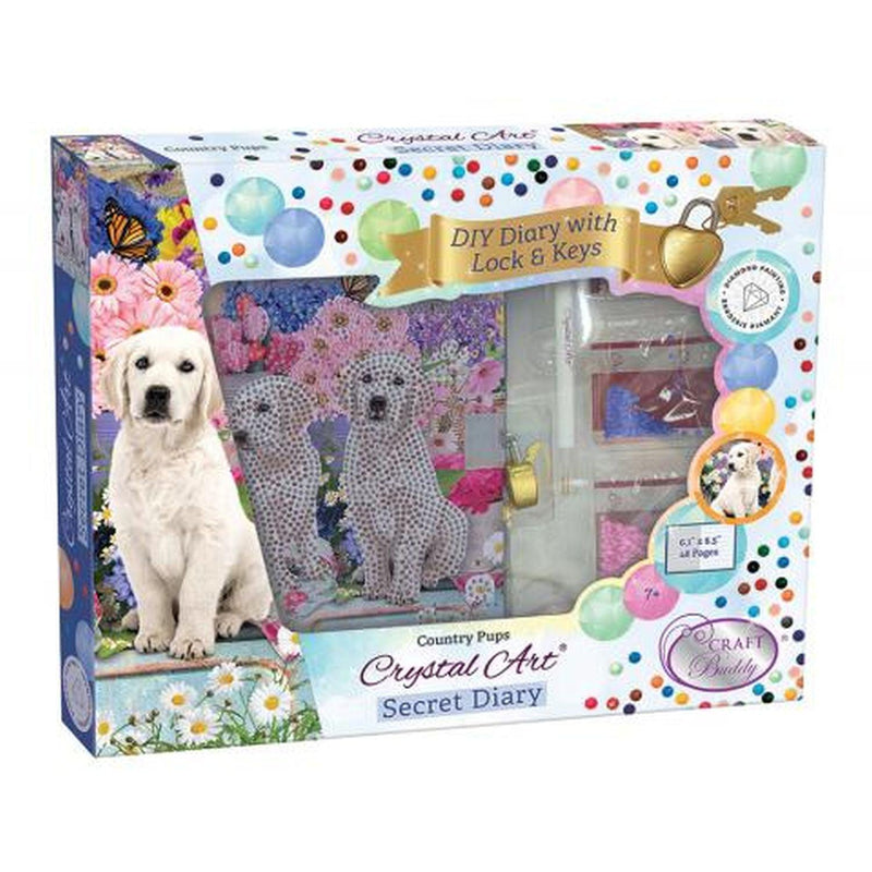 Crystal Art - CA Secret Diary - Country Pups - Limolin 
