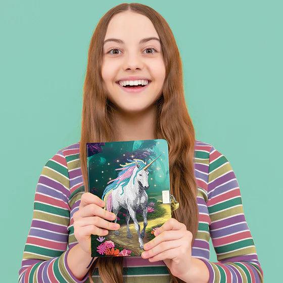 Crystal Art - CA Secret Diary Kit: Unicorn Stroll - Limolin 