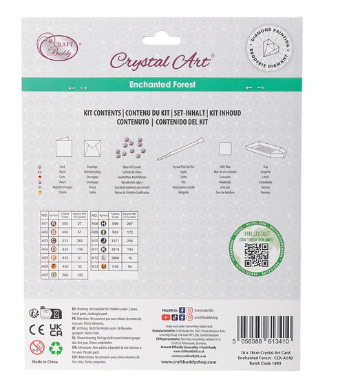 Crystal Art - Card Kit: Enchanted Forest - Limolin 