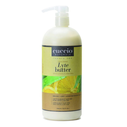 Cuccio - Lyte Ultra Sheer White Limetta & Aloe 32 Oz - Limolin 