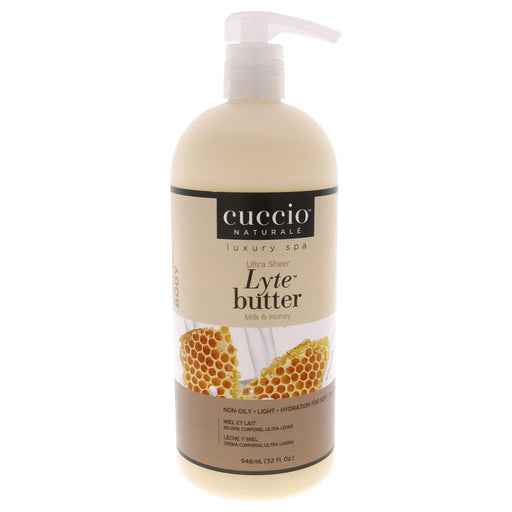 Cuccio - Lytes Ultra-Sheer Body Butter Honey & Soy Milk (32Oz) - Limolin 