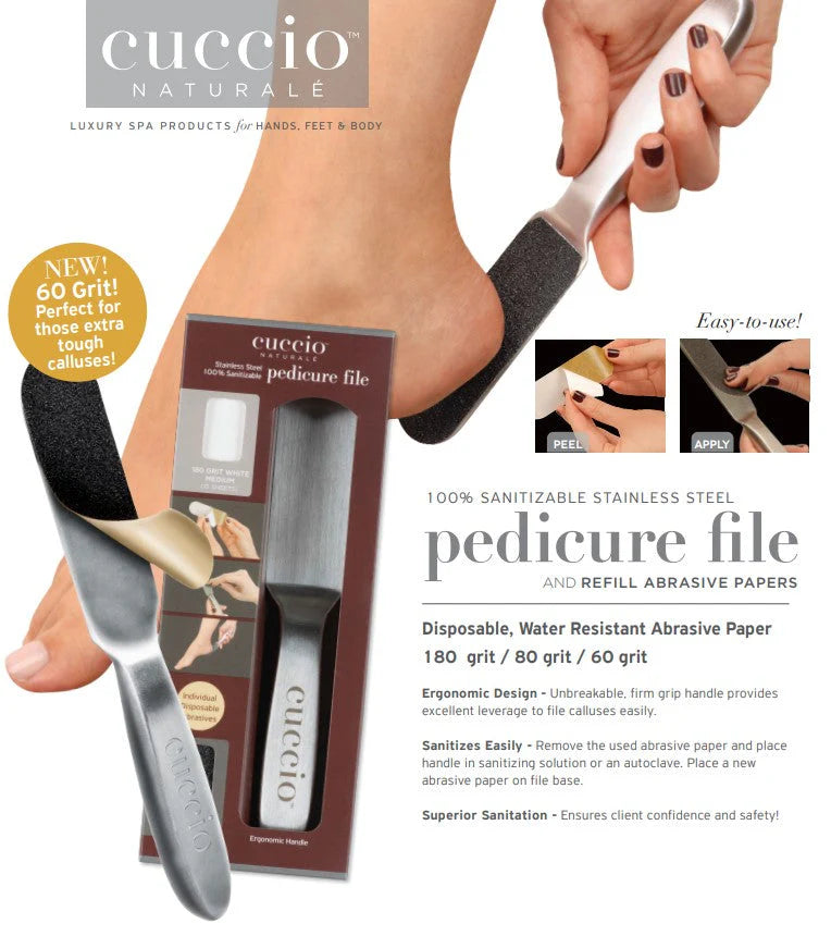Cuccio - Refill 500 Pack Black 80 Grit Pedicure File - Limolin 