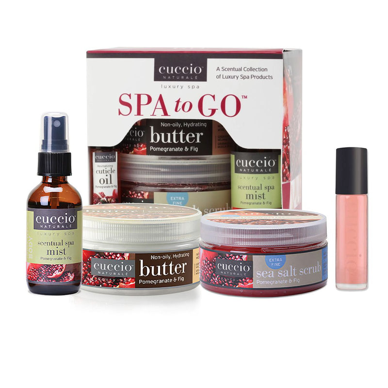 Cuccio - Spa To Go Pomegranate & Fig (Revitalizing Cuticle Oil roll-on) + - Limolin 