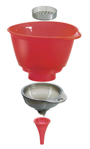 Cuisipro - 3-in-1 Funnel Set 7.5"/19cm 29oz/855ml - Limolin 