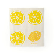 Cuisipro - All Purpose Eco-Cloth, SM 20x17cm Yellow Stripe/Lemon 2pk - Limolin 