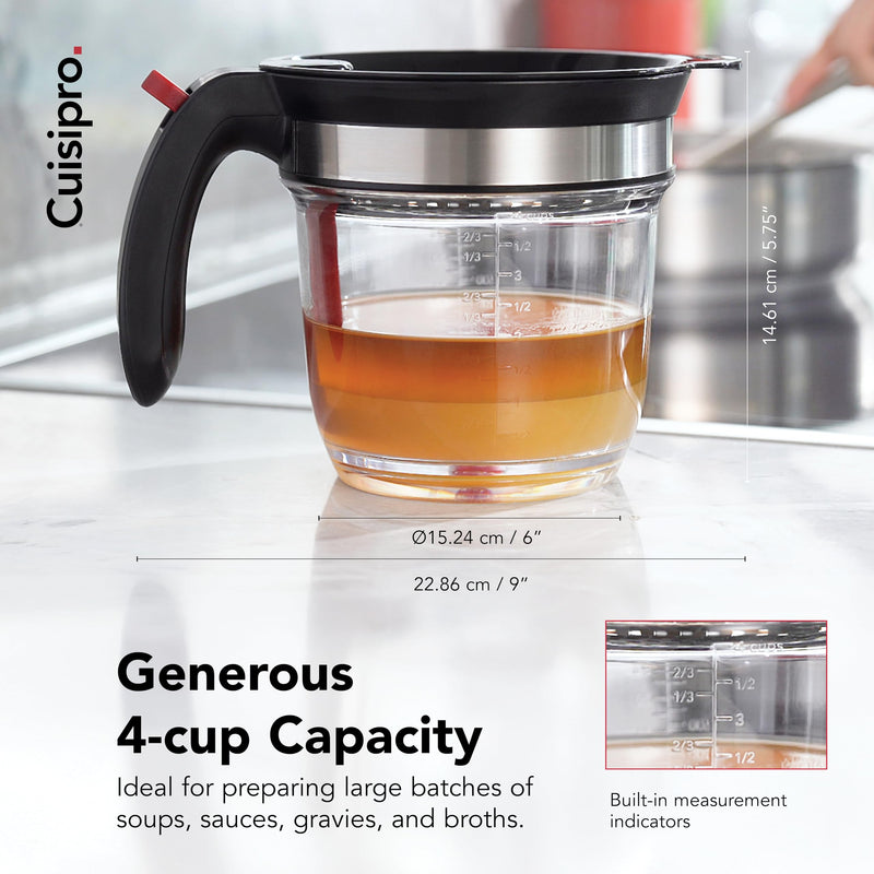 Cuisipro - Fat Separator 7.25"/18cm 4cup 1qt/960ml - Limolin 
