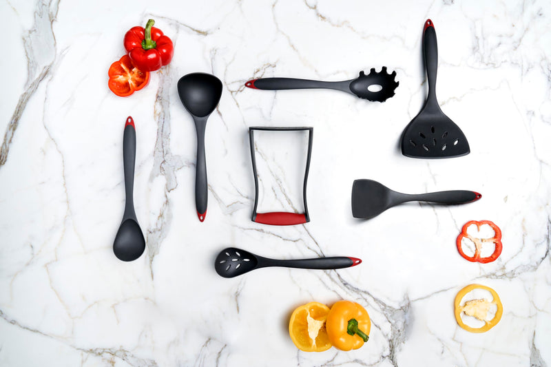 Cuisipro - Fiberglass Slotted Spoon 11.75"/29.8cm Black - Limolin 