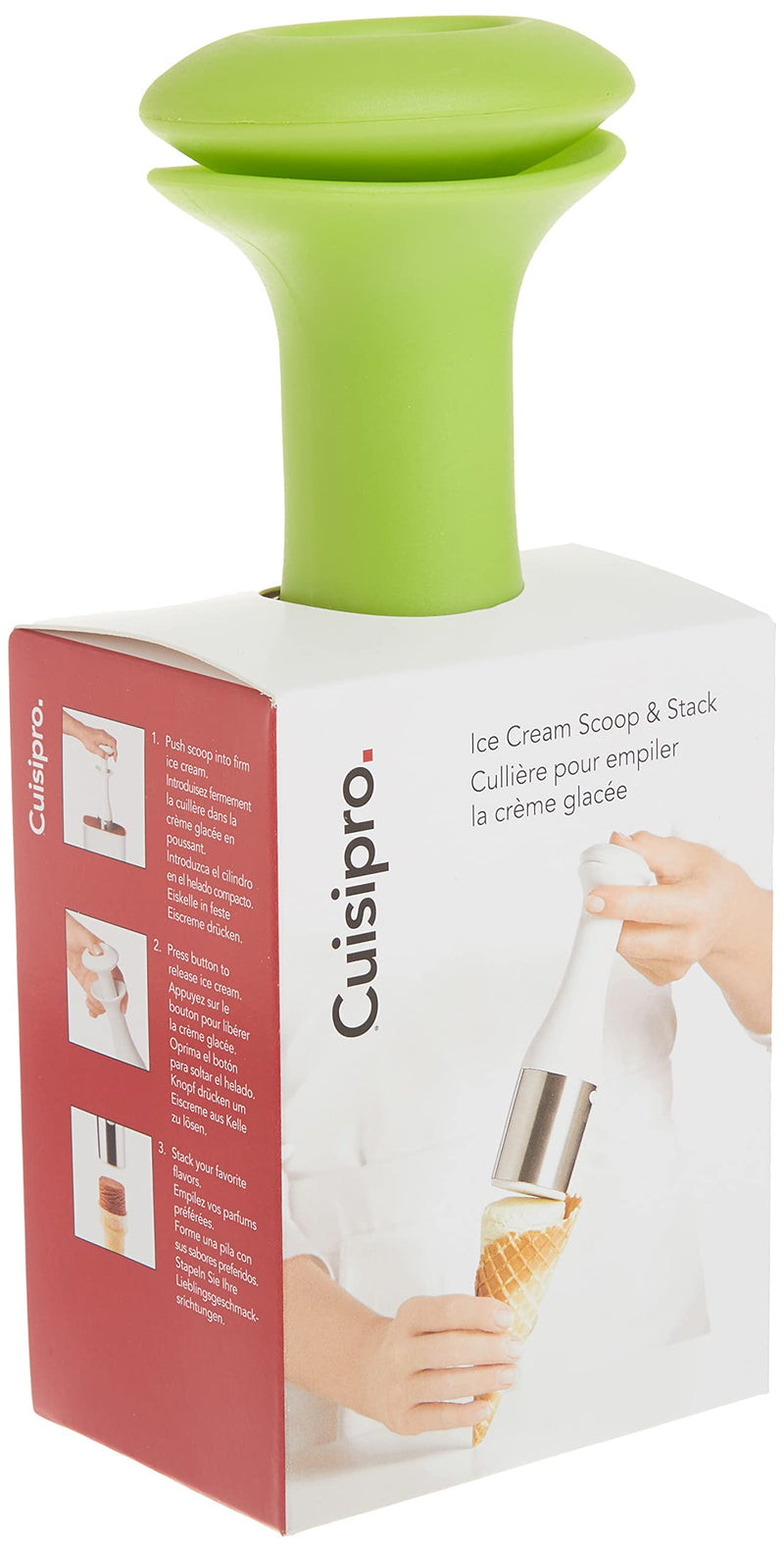 Cuisipro - Ice Cream Scoop & Stack 7.75"/19.5cm Green - Limolin 