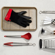 Cuisipro - Locking Tongs 12"/30.5cm Silicone Red - Limolin 