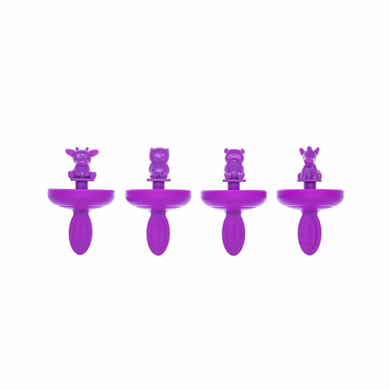 Cuisipro - Mini Pop Mold Farm 4pc/Set 2oz/60ml Purple - Limolin 