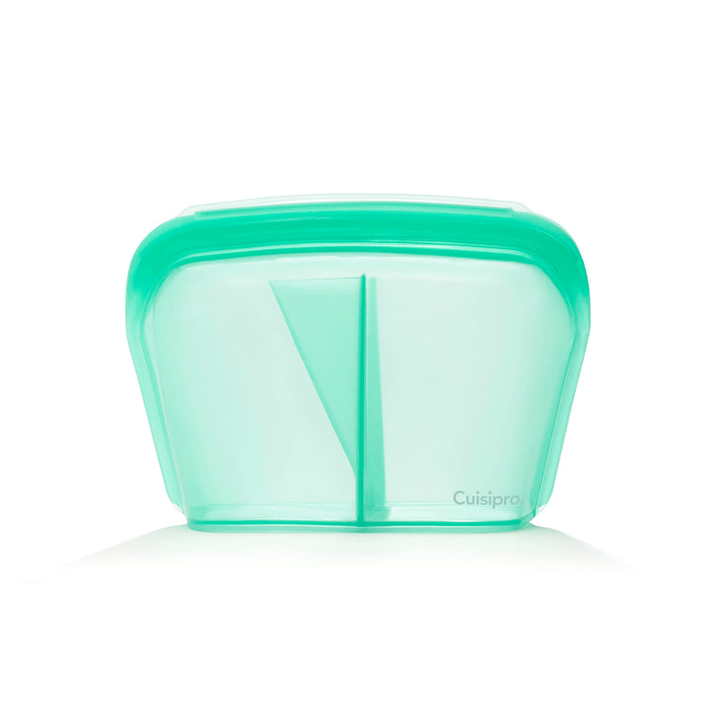 Cuisipro - Reusable Bags w/Divider Stand Up 1300ml Green - Limolin 