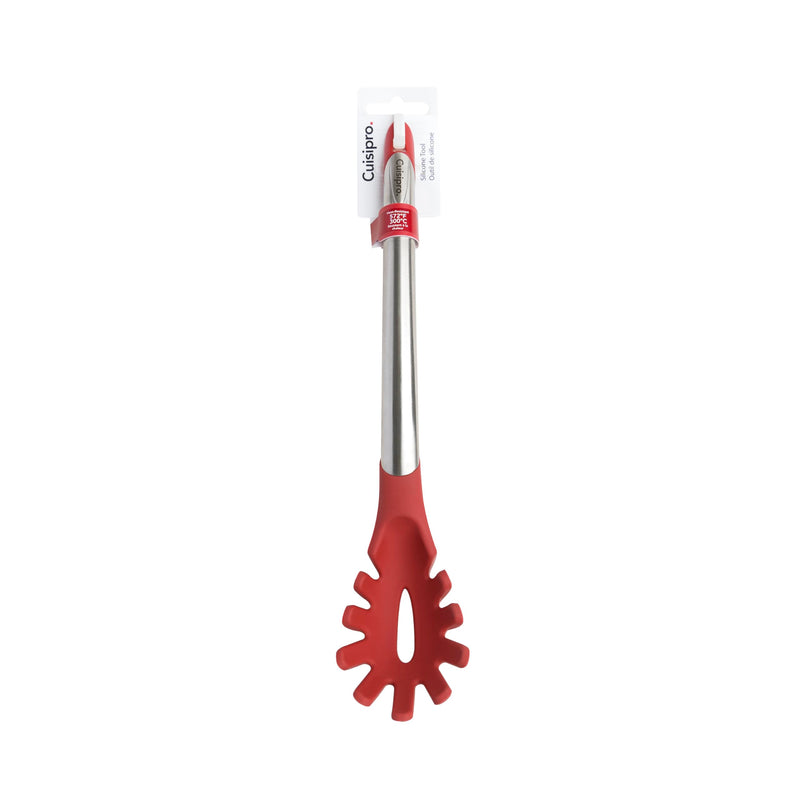 Cuisipro - Silicone Spaghetti Server 12.25"/31cm Red (LFGB Silicone) - Limolin 