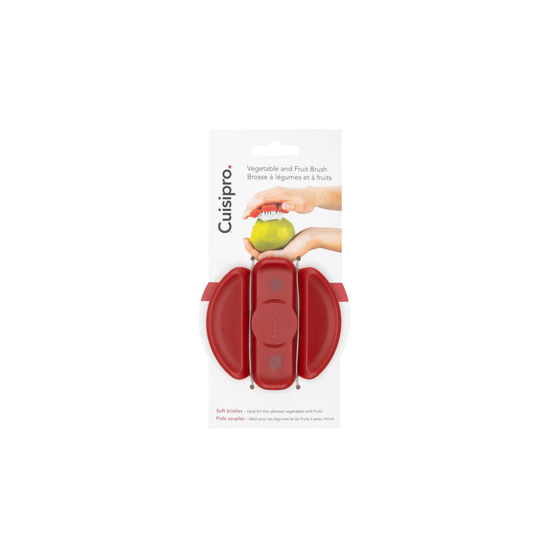Cuisipro - Vegetable Cleaning Brush, Soft 3.5/8.6cm Red - Limolin 