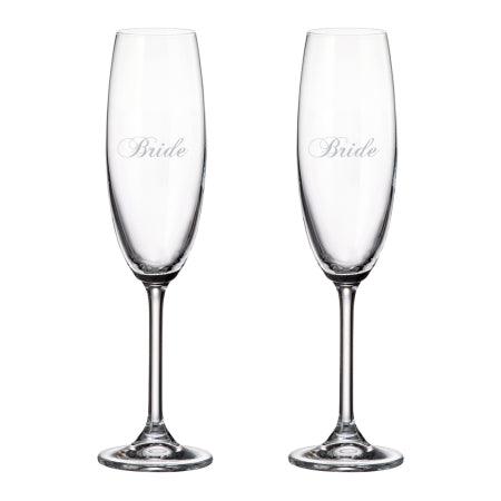 Cuisivin - Bride & Bride Flute 220ml/75 oz - 2Pk - Limolin 