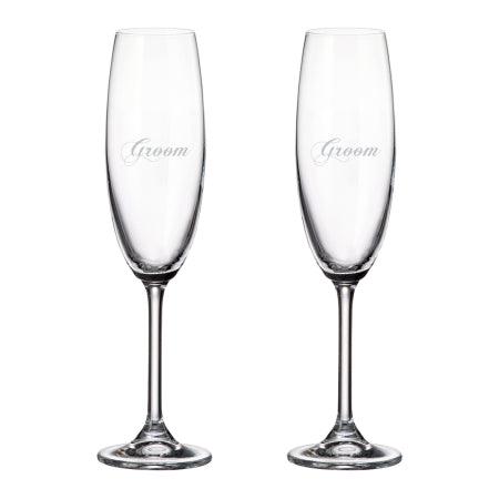 Cuisivin - Groom & Groom Flute 220ml/75 oz - 2Pk - Limolin 