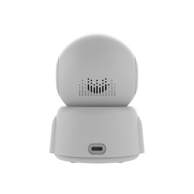 Gyration - Smart Home Indoor Wifi Camera 2K Cyberview 2000 PTZ (Pan Tilt Zoom) Built in Mic Night Vision Google & Alexa - Call Button - White