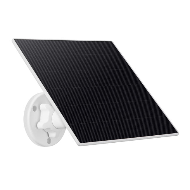Gyration - Smart Home Outdoor/Indoor Wifi Camera 3MP Cyberview 3010 IP65 Waterproof Solar Powered Built in Mic Motion Detection Starlight Technology - White