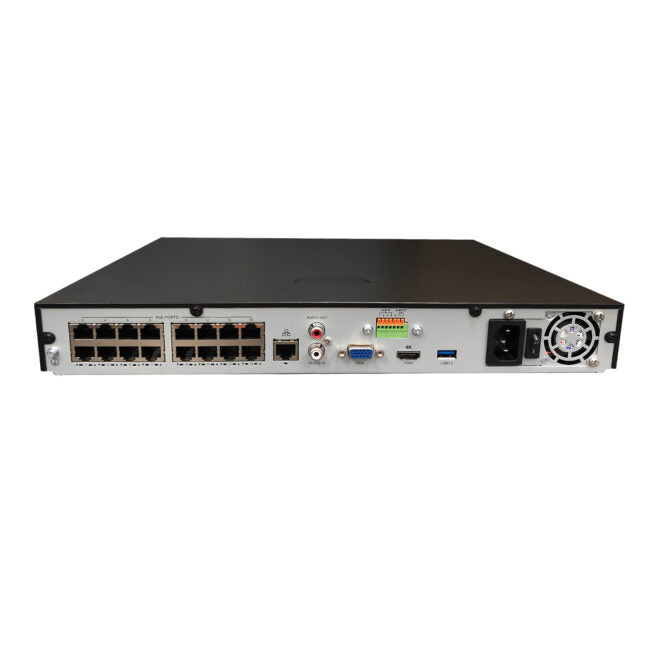 Gyration - Network Video Recorder (NVR) CYBERVIEW N16-TAA with PoE 16-Channel Input - TAA Compliant