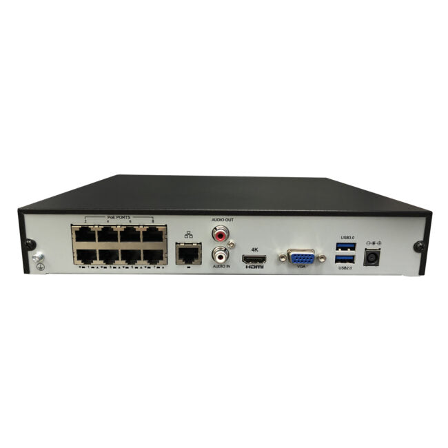 Gyration - Network Video Recorder (NVR) CYBERVIEW N8-TAA with PoE 8-Channel Input - TAA Compliant