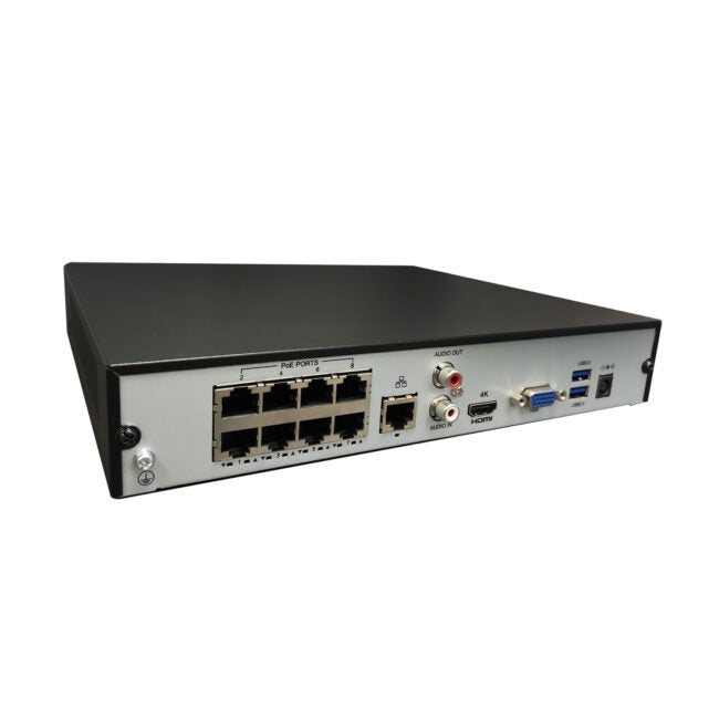 Gyration - Network Video Recorder (NVR) CYBERVIEW N8-TAA with PoE 8-Channel Input - TAA Compliant