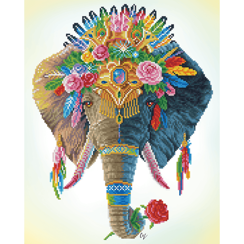 BOHEMIAN ELEPHANT (16.14" x 20.08" - 41cm x 51cm)