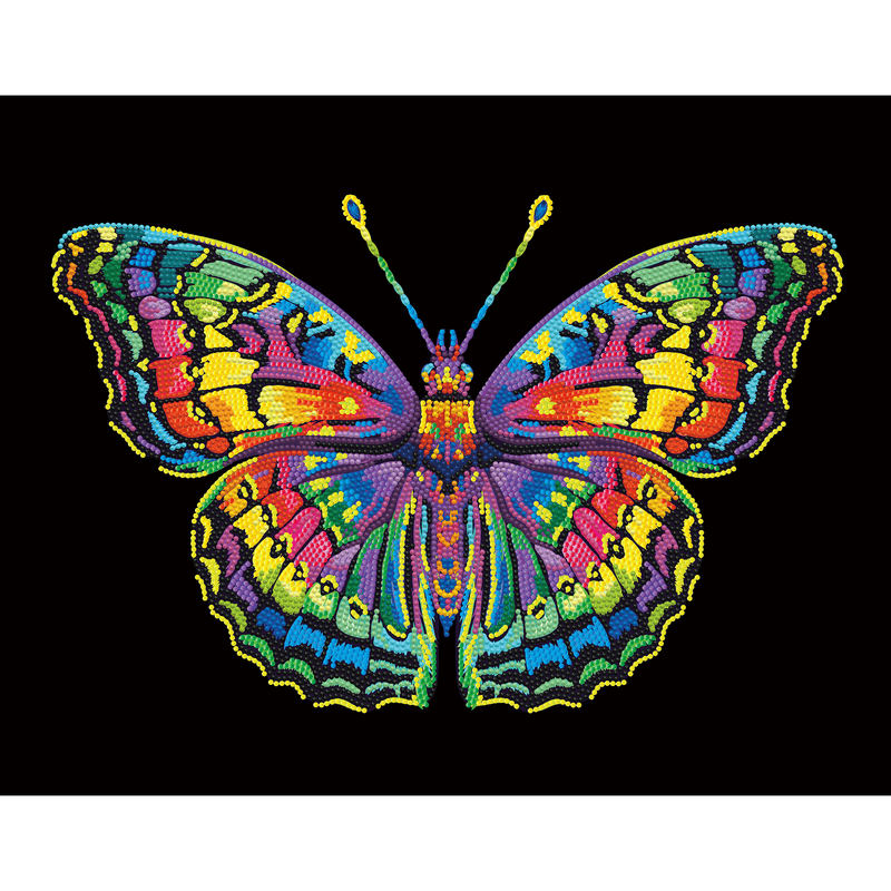 NEON BUTTERFLY (17.1" x 21.1" - 43,5cm x 53,7cm)