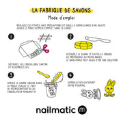 Nailmatic - Kids - Kitty DIY Soap Maker Kit - instructions