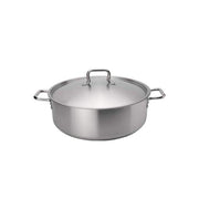 Browne - Elements Brazier with Cover - 15QT / 14.2 L - 14.2x5.7" / 36.1x14.5 cm - Stainless Steel - NSF