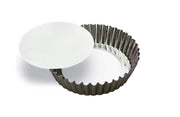 Gobel - Quiche Mold LB w/Narrow Ribs 10x3cm/4x1.2" Tin
