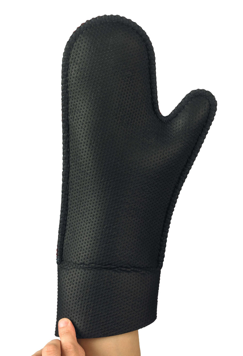 KITCHEN GRIPS - Chefs Mitt Large 36x19 cm / 14x7.5" Black / Black Flxaprene