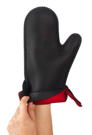 KITCHEN GRIPS - Chefs Mitt Large 36x19 cm / 14x7.5" Black / Black Flxaprene
