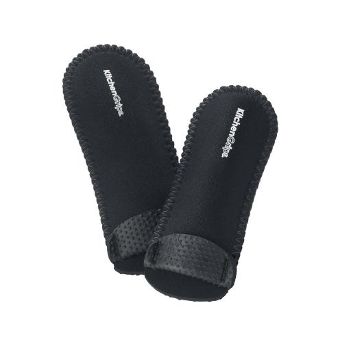 KITCHEN GRIPS - Deluxe Pan Handle Holder 15 - 18 cm / 6 - 7" Black / Black 2PC Set