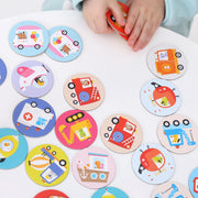 Banana Panda - ON-THE-GO MEMORY GAME - VEHICLES - 30 discsa- (2+) - Limolin 