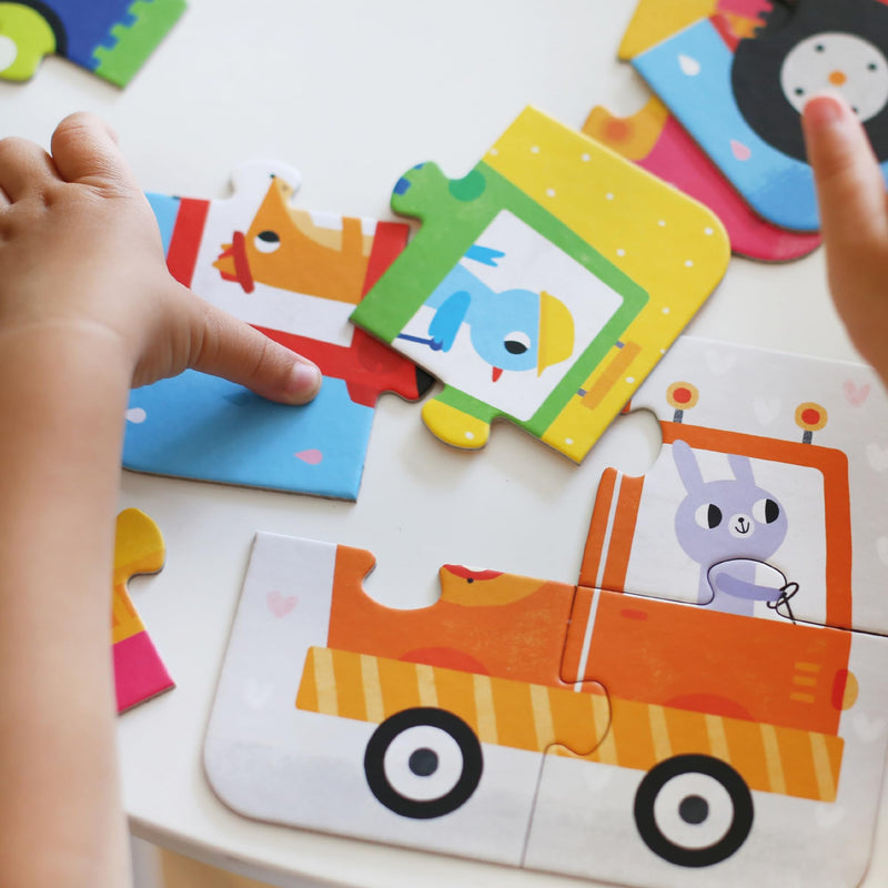 Banana Panda - ON-THE-GO - 20pc PUZZLE - VEHICLES (2+) - Limolin 
