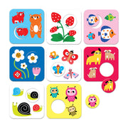 Banana Panda - HIGH CONTRAST - MATCH the BATCH - 2pc x 8 PUZZLES (15m+) - Limolin 