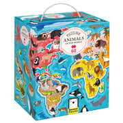 Banana Panda - PUZZLOVE - 60pc PUZZLE ANIMALS AROUND the WORLD (4+) - Limolin 
